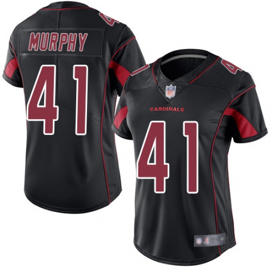 Cardinals 41 Byron Murphy Black Women Stitched Football Limited Rush Jersey Cardinals 41 Byron Murphy Black Women Stitched Football Limited Rush Jersey
