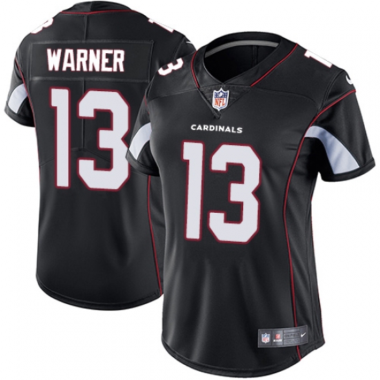Nike Cardinals #13 Kurt Warner Black Alternate Womens Stitched NFL Vapor Untouchable Limited Jersey Nike Cardinals #13 Kurt Warner Black Alternate Womens Stitched NFL Vapor Untouchable Limited Jersey