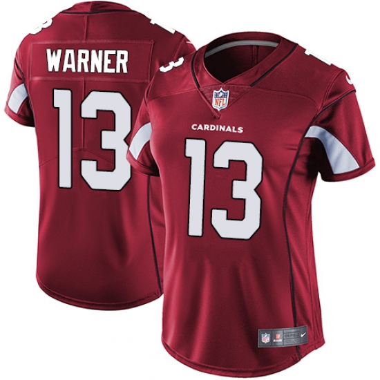 Nike Cardinals #13 Kurt Warner Red Team Color Womens Stitched NFL Vapor Untouchable Limited Jersey Nike Cardinals #13 Kurt Warner Red Team Color Womens Stitched NFL Vapor Untouchable Limited Jersey