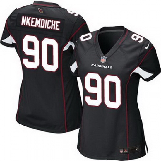 Nike Cardinals #90 Robert Nkemdiche Black Alternate Womens Stitched NFL Elite Jersey Nike Cardinals #90 Robert Nkemdiche Black Alternate Womens Stitched NFL Elite Jersey