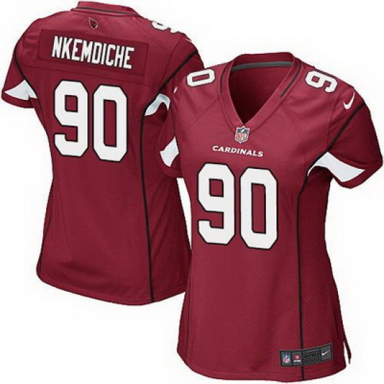 Nike Cardinals #90 Robert Nkemdiche Red Team Color Womens Stitched NFL Elite Jersey Nike Cardinals #90 Robert Nkemdiche Red Team Color Womens Stitched NFL Elite Jersey