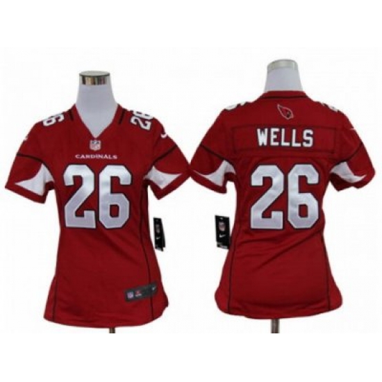 Nike Women Arizona Cardinals #26 Chris Wells Red jerseys Nike Women Arizona Cardinals #26 Chris Wells Red jerseys