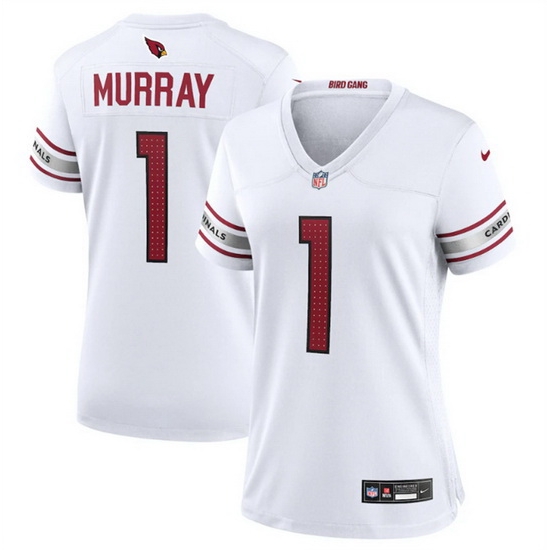 Women Arizona Cardinals 1 Kyler Murray New White Stitched Game Jersey Women Arizona Cardinals 1 Kyler Murray New White Stitched Game Jersey