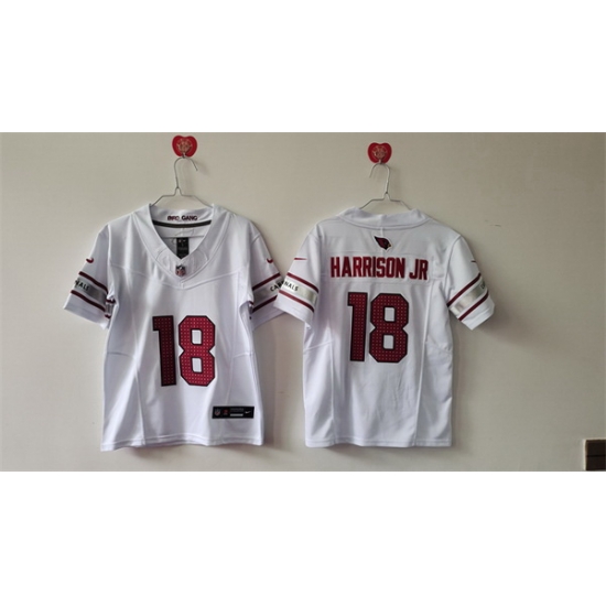 Women Arizona Cardinals 18 Marvin Harrison Jr White 2024 F U S E Stitched Jersey Women Arizona Cardinals 18 Marvin Harrison Jr White 2024 F U S E Stitched Jersey