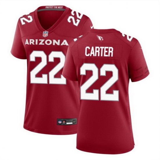 Women Arizona Cardinals 22 Michael Carter Red 2023 Stitched Jersey Women Arizona Cardinals 22 Michael Carter Red 2023 Stitched Jersey