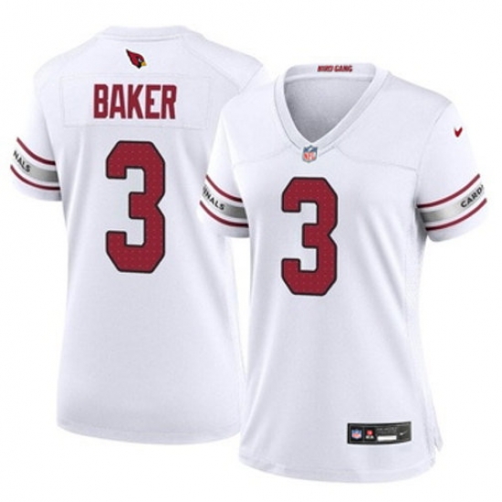 Women Arizona Cardinals Budda Baker #3 White 2024 F U S E Vapor Untouchable Limited Stitched Women Arizona Cardinals Budda Baker #3 White 2024 F U S E Vapor Untouchable Limited Stitched