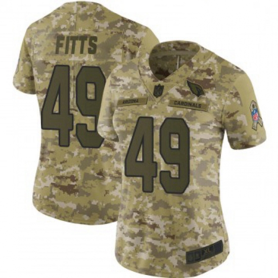 Women Nike Arizona Cardinals 49 Kylie Fitts Limited 2018 Salute To Sercie Vapor Untouchable Jersey Women Nike Arizona Cardinals 49 Kylie Fitts Limited 2018 Salute To Sercie Vapor Untouchable Jersey