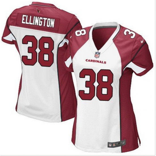 Women Nike Cardinals #38 Andre Ellington White Stitched NFL Elite Jersey Women Nike Cardinals #38 Andre Ellington White Stitched NFL Elite Jersey