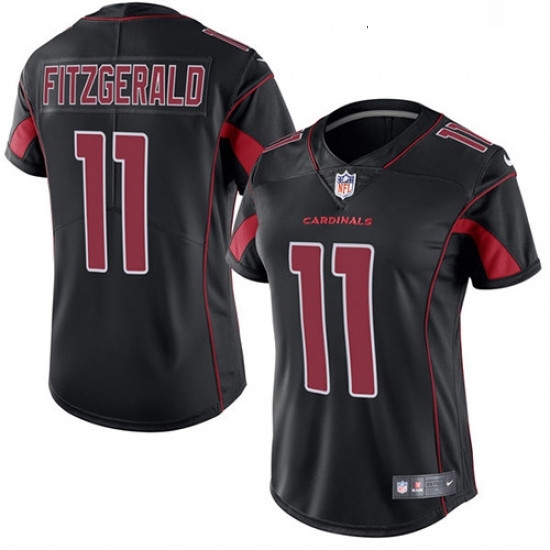 Womens Nike Arizona Cardinals 11 Larry Fitzgerald Limited Black Rush Vapor Untouchable NFL Jersey Womens Nike Arizona Cardinals 11 Larry Fitzgerald Limited Black Rush Vapor Untouchable NFL Jersey