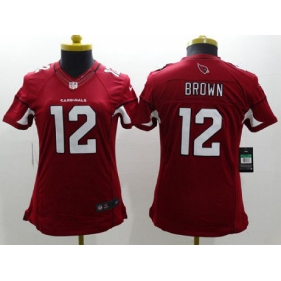 Women’s Nike Arizona Cardinals #12 John Brown Red Team Color Stitched NFL Limited Jersey Women’s Nike Arizona Cardinals #12 John Brown Red Team Color Stitched NFL Limited Jersey