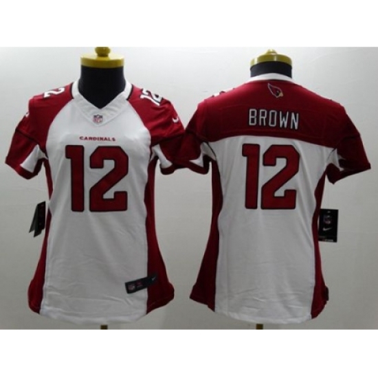 Women’s Nike Arizona Cardinals #12 John Brown White Stitched NFL Limited Jersey Women’s Nike Arizona Cardinals #12 John Brown White Stitched NFL Limited Jersey