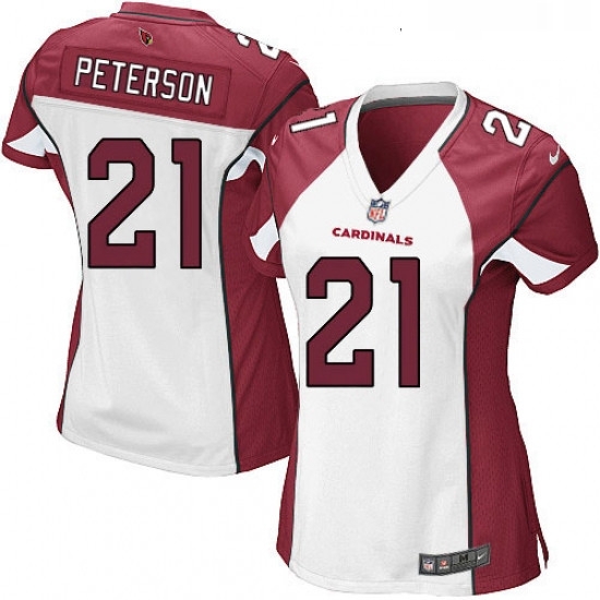 Womens Nike Arizona Cardinals 21 Patrick Peterson Game White NFL Jersey Womens Nike Arizona Cardinals 21 Patrick Peterson Game White NFL Jersey
