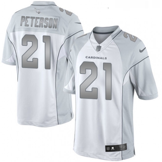 Womens Nike Arizona Cardinals 21 Patrick Peterson Limited White Platinum NFL Jersey Womens Nike Arizona Cardinals 21 Patrick Peterson Limited White Platinum NFL Jersey
