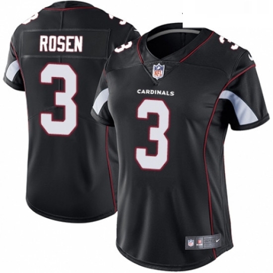 Womens Nike Arizona Cardinals 3 Josh Rosen Black Alternate Vapor Untouchable Limited Player NFL Jersey Womens Nike Arizona Cardinals 3 Josh Rosen Black Alternate Vapor Untouchable Limited Player NFL Jersey