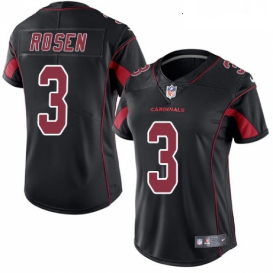 Womens Nike Arizona Cardinals 3 Josh Rosen Limited Black Rush Vapor Untouchable NFL Jersey Womens Nike Arizona Cardinals 3 Josh Rosen Limited Black Rush Vapor Untouchable NFL Jersey