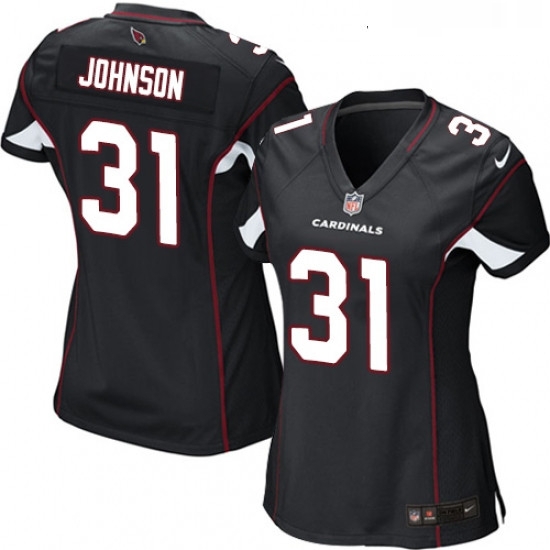 Womens Nike Arizona Cardinals 31 David Johnson Game Black Alternate NFL Jersey Womens Nike Arizona Cardinals 31 David Johnson Game Black Alternate NFL Jersey