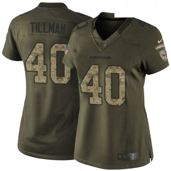 Womens Nike Arizona Cardinals 40 Pat Tillman Elite Green Salute to Service NFL Jersey Womens Nike Arizona Cardinals 40 Pat Tillman Elite Green Salute to Service NFL Jersey