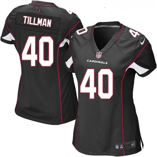 Womens Nike Arizona Cardinals 40 Pat Tillman Game Black Alternate NFL Jersey Womens Nike Arizona Cardinals 40 Pat Tillman Game Black Alternate NFL Jersey