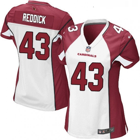 Womens Nike Arizona Cardinals 43 Haason Reddick Game White NFL Jersey Womens Nike Arizona Cardinals 43 Haason Reddick Game White NFL Jersey