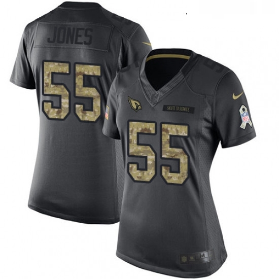 Womens Nike Arizona Cardinals 55 Chandler Jones Limited Black 2016 Salute to Service NFL Jersey Womens Nike Arizona Cardinals 55 Chandler Jones Limited Black 2016 Salute to Service NFL Jersey