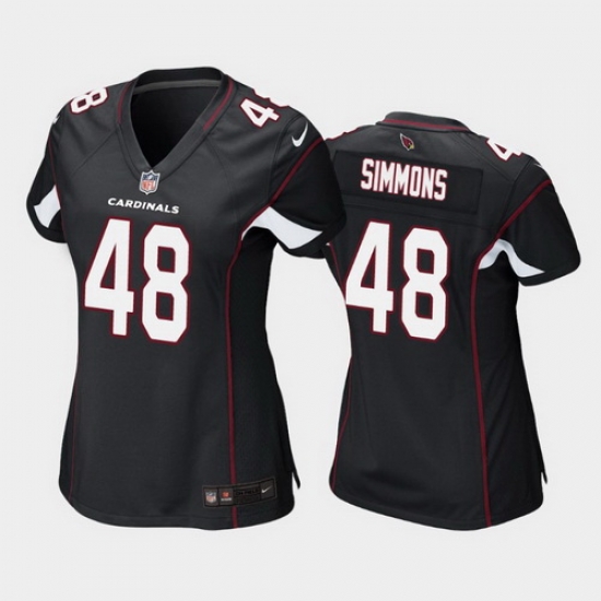 women isaiah simmons arizona cardinals black game jersey women isaiah simmons arizona cardinals black game jersey