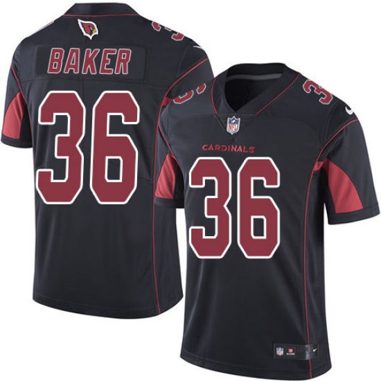 Nike Cardinals #36 Budda Baker Black Youth Stitched NFL Limited Rush Jersey Nike Cardinals #36 Budda Baker Black Youth Stitched NFL Limited Rush Jersey