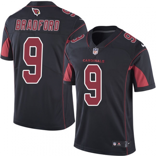 Nike Cardinals #9 Sam Bradford Black Youth Stitched NFL Limited Rush Jersey Nike Cardinals #9 Sam Bradford Black Youth Stitched NFL Limited Rush Jersey