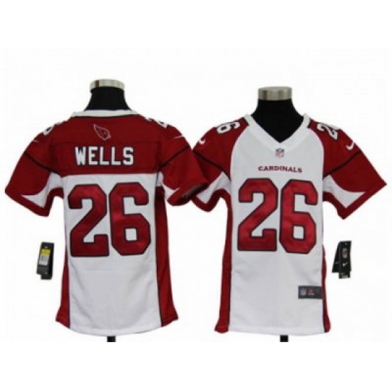 Nike Youth NFL Arizona Cardinals #26 Chris Wells White Jerseys Nike Youth NFL Arizona Cardinals #26 Chris Wells White Jerseys