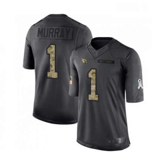 Youth Arizona Cardinals #1 Kyler Murray Limited Black 2016 Salute to Service NFL Jersey Youth Arizona Cardinals #1 Kyler Murray Limited Black 2016 Salute to Service NFL Jersey