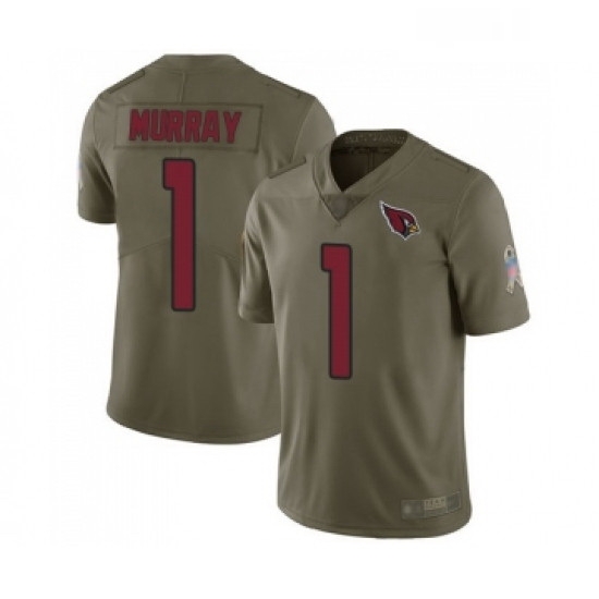 Youth Arizona Cardinals #1 Kyler Murray Limited Olive 2017 Salute to Service NFL Jersey Youth Arizona Cardinals #1 Kyler Murray Limited Olive 2017 Salute to Service NFL Jersey