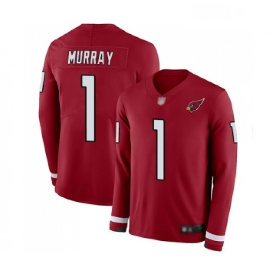 Youth Arizona Cardinals #1 Kyler Murray Limited Red Therma Long Sleeve NFL Jersey Youth Arizona Cardinals #1 Kyler Murray Limited Red Therma Long Sleeve NFL Jersey