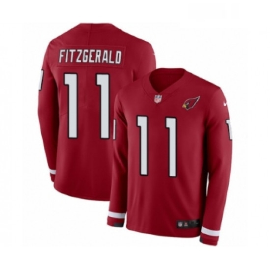 Youth Nike Arizona Cardinals 11 Larry Fitzgerald Limited Red Therma Long Sleeve NFL Jersey Youth Nike Arizona Cardinals 11 Larry Fitzgerald Limited Red Therma Long Sleeve NFL Jersey