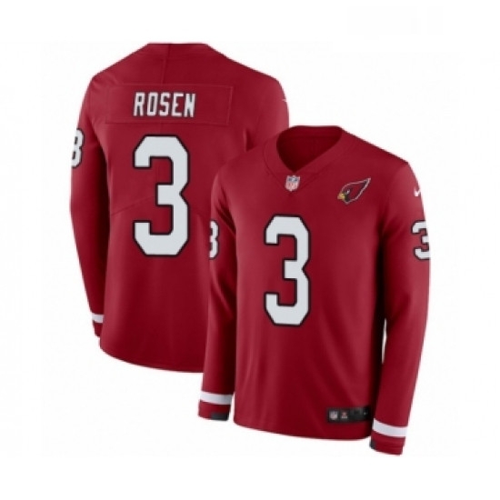 Youth Nike Arizona Cardinals 3 Josh Rosen Limited Red Therma Long Sleeve NFL Jersey Youth Nike Arizona Cardinals 3 Josh Rosen Limited Red Therma Long Sleeve NFL Jersey