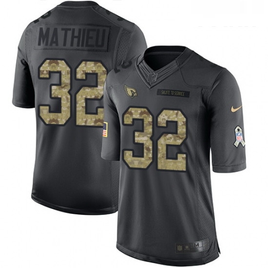 Youth Nike Arizona Cardinals 32 Tyrann Mathieu Limited Black 2016 Salute to Service NFL Jersey Youth Nike Arizona Cardinals 32 Tyrann Mathieu Limited Black 2016 Salute to Service NFL Jersey