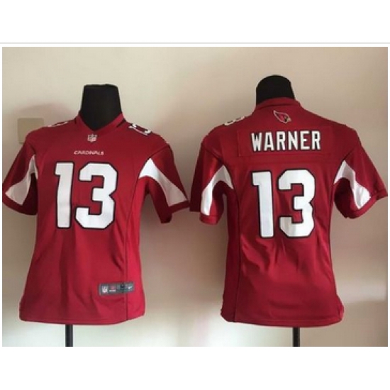 Youth Nike Cardinals #13 Kurt Warner Red Team Color Stitched NFL Elite Jersey Youth Nike Cardinals #13 Kurt Warner Red Team Color Stitched NFL Elite Jersey