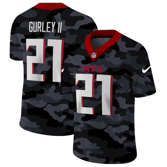 Atlanta Falcons 21 Todd Gurley II Men Nike 2020 Black CAMO Vapor Untouchable Limited Stitched NFL Jersey Atlanta Falcons 21 Todd Gurley II Men Nike 2020 Black CAMO Vapor Untouchable Limited Stitched NFL Jersey