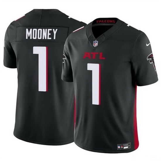 Men Atlanta Falcons 1 Darnell Mooney Black 2024 F U S E Vapor Untouchable Limited Stitched Football Jersey Men Atlanta Falcons 1 Darnell Mooney Black 2024 F U S E Vapor Untouchable Limited Stitched Football Jersey