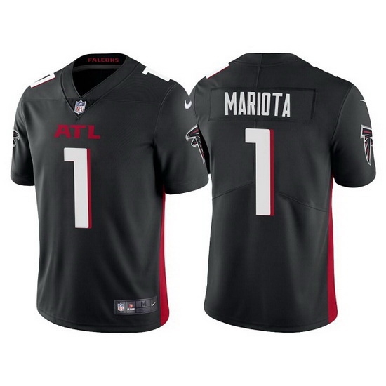 Men Atlanta Falcons 1 Marcus Mariota Black Vapor Untouchable Limited Stitched jersey Men Atlanta Falcons 1 Marcus Mariota Black Vapor Untouchable Limited Stitched jersey