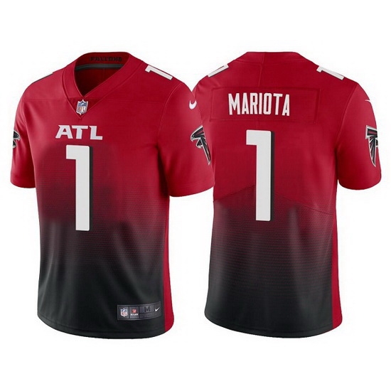 Men Atlanta Falcons 1 Marcus Mariota Red Black Vapor Untouchable Limited Stitched jersey Men Atlanta Falcons 1 Marcus Mariota Red Black Vapor Untouchable Limited Stitched jersey