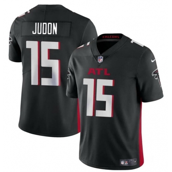 Men Atlanta Falcons 15 Matthew Judon Black Vapor Untouchable Limited Stitched Football Jersey Men Atlanta Falcons 15 Matthew Judon Black Vapor Untouchable Limited Stitched Football Jersey