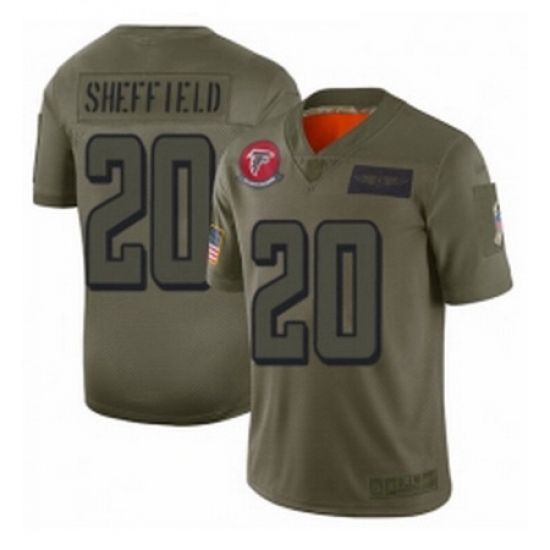 Men Atlanta Falcons 20 Kendall Sheffield Limited Camo 2019 Salute to Service Football Jersey Men Atlanta Falcons 20 Kendall Sheffield Limited Camo 2019 Salute to Service Football Jersey