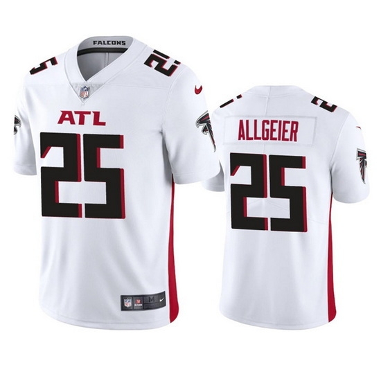 Men Atlanta Falcons 25 Tyler Allgeier White Vapor Untouchable Stitched Football Jersey Men Atlanta Falcons 25 Tyler Allgeier White Vapor Untouchable Stitched Football Jersey