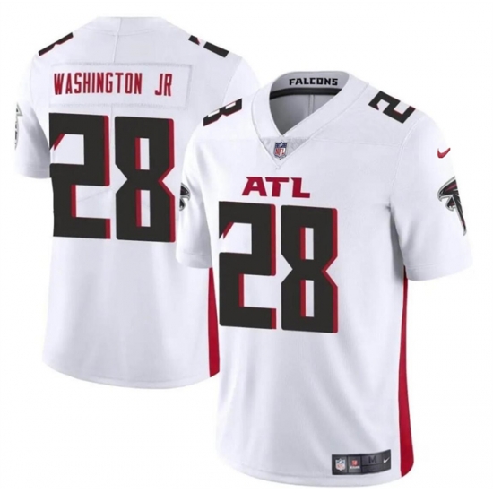 Men Atlanta Falcons 28 Carlos Washington Jr White Vapor Untouchable Limited Stitched Football Jersey Men Atlanta Falcons 28 Carlos Washington Jr White Vapor Untouchable Limited Stitched Football Jersey
