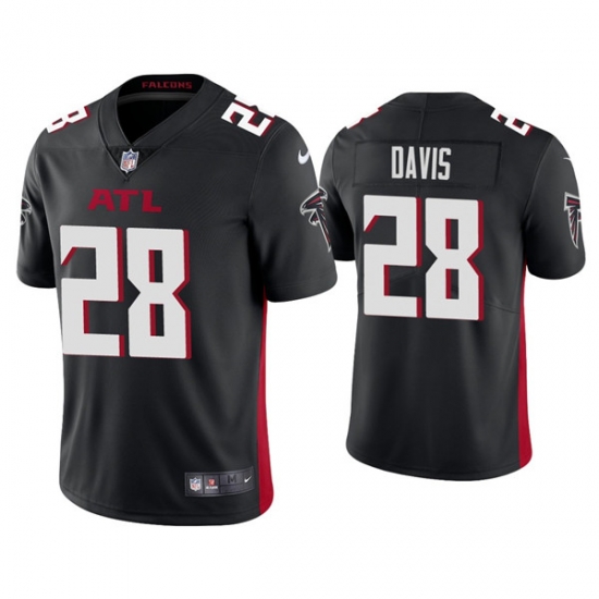 Men Atlanta Falcons 28 Mike Davis Black Vapor Untouchable Limited Stitched Jersey Men Atlanta Falcons 28 Mike Davis Black Vapor Untouchable Limited Stitched Jersey