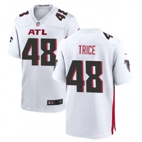 Men Atlanta Falcons 48 Bralen Trice White Limited Stitched Football Game Jersey Men Atlanta Falcons 48 Bralen Trice White Limited Stitched Football Game Jersey