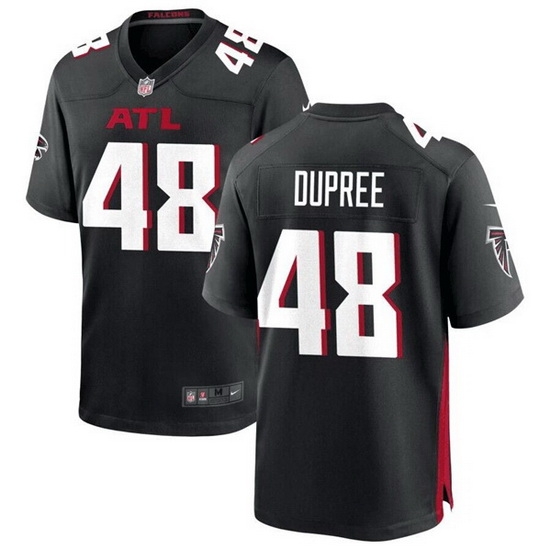 Men Atlanta Falcons 48 Bud Dupree Black Stitched Football Game Jersey Men Atlanta Falcons 48 Bud Dupree Black Stitched Football Game Jersey