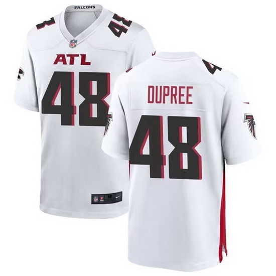 Men Atlanta Falcons 48 Bud Dupree White Stitched Football Game Jersey Men Atlanta Falcons 48 Bud Dupree White Stitched Football Game Jersey