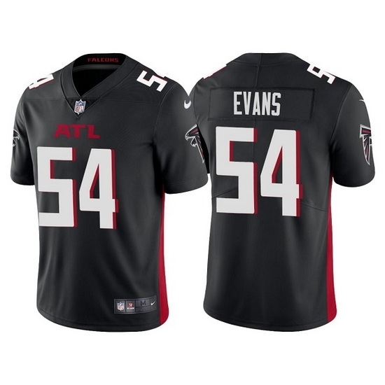 Men Atlanta Falcons 54 Rashaan Evans Black Vapor Untouchable Limited Stitched Jersey Men Atlanta Falcons 54 Rashaan Evans Black Vapor Untouchable Limited Stitched Jersey