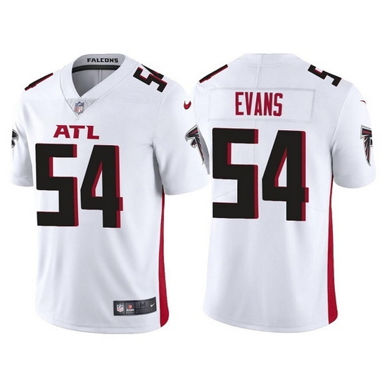 Men Atlanta Falcons 54 Rashaan Evans White Vapor Untouchable Limited Stitched Jersey Men Atlanta Falcons 54 Rashaan Evans White Vapor Untouchable Limited Stitched Jersey