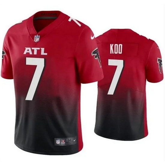 Men Atlanta Falcons 7 Younghoe Koo Red Black Vapor Untouchable Limited Stitc Men Atlanta Falcons 7 Younghoe Koo Red Black Vapor Untouchable Limited Stitc